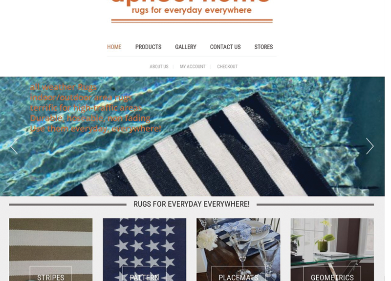 rugs and carpet store WordPress woocommerce website